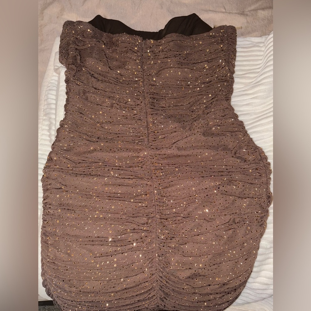 Fashion Nova Mesh Ruched Mini Dress NWOT - Picture 7 of 7